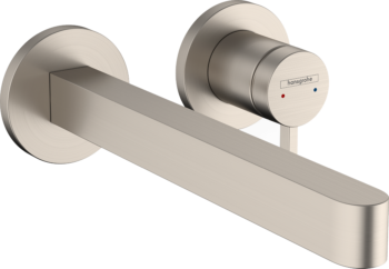 Hansgrohe Finoris Wall-Mounted Single-Handle Faucet Trim, 1.2 GPM in Brushed Nickel