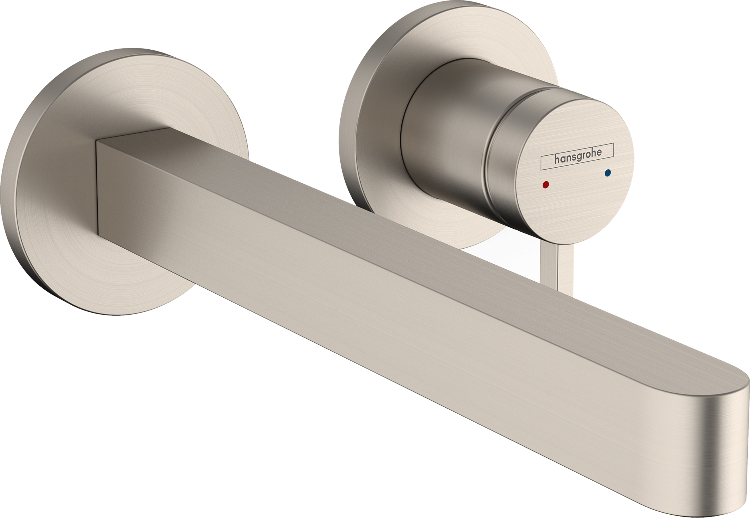 Hansgrohe Finoris Wall-Mounted Single-Handle Faucet Trim, 1.2 GPM in Brushed Nickel