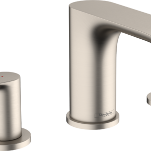 Hansgrohe Vivenis Widespread Faucet 95 with Pop-UP Drain, 1.2 GPM in Brushed Nickel