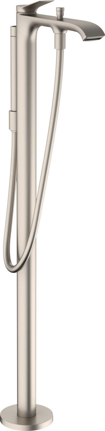Hansgrohe Vivenis Freestanding Tub Filler Trim with 1.75 GPM Handshower in Brushed Nickel