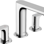 Hansgrohe Rebris E Widespread Faucet 110 with Pop-Up Drain, 1.2 GPM in Chrome