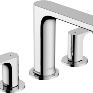 Hansgrohe Rebris E Widespread Faucet 110 with Pop-Up Drain, 1.2 GPM in Chrome