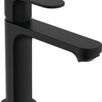 Hansgrohe Rebris S Single-Hole Faucet 110 with Pop-Up Drain, 1.2 GPM in Matte Black