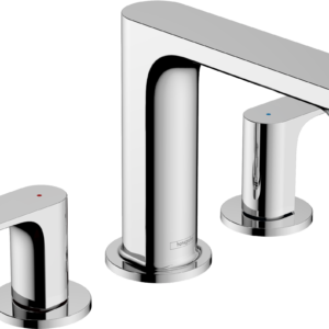 Hansgrohe Rebris S Widespread Faucet 110 with Pop-Up Drain, 1.2 GPM in Chrome