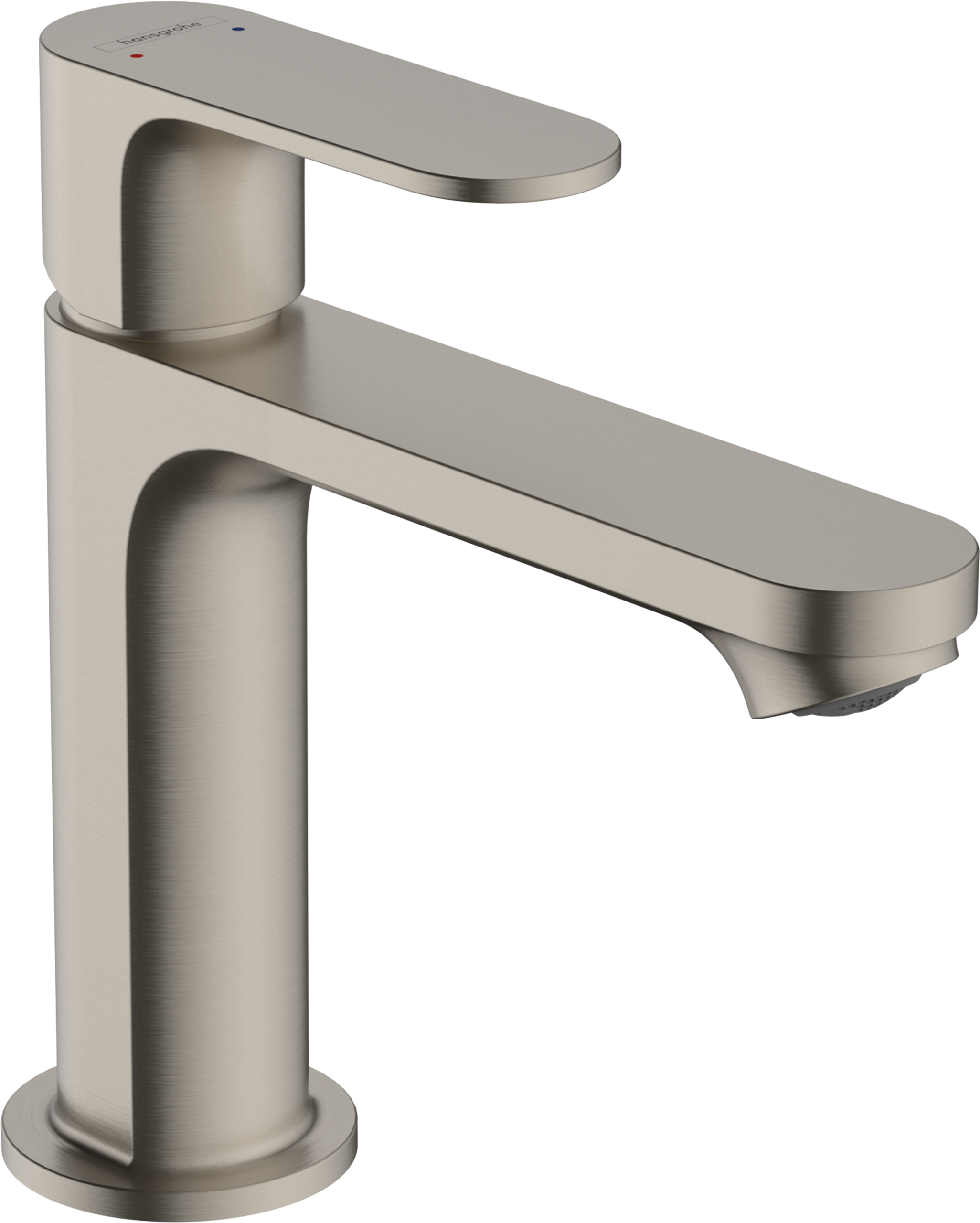 Hansgrohe Rebris S Single-Hole Faucet 110 with Pop-Up Drain, 1.2 GPM in Brushed Nickel