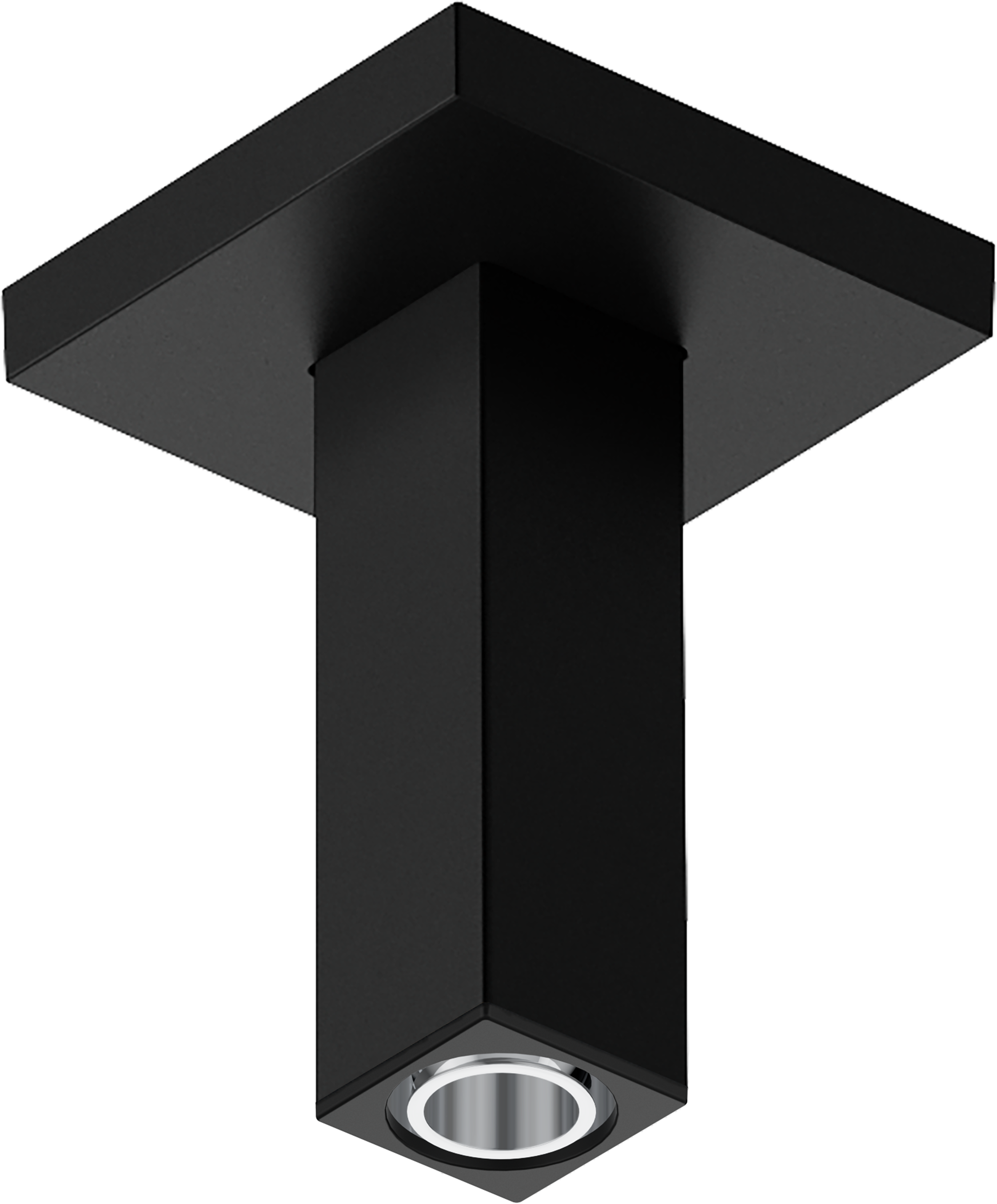 Hansgrohe Pulsify E Extension Pipe for Ceiling Mount E, 4" in Matte Black