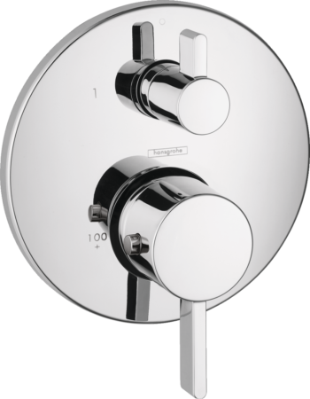 Hansgrohe Ecostat Thermostatic Trim S with Volume Control and Diverter in Chrome