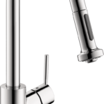 Hansgrohe Talis S² HighArc Kitchen Faucet, 2-Spray Pull-Down, 1.5 GPM in Chrome