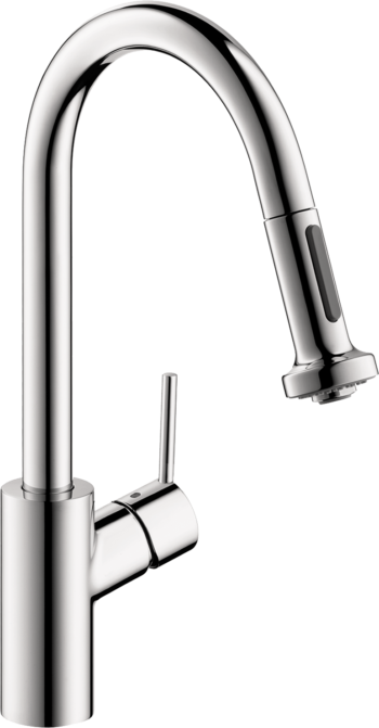Hansgrohe Talis S² HighArc Kitchen Faucet, 2-Spray Pull-Down, 1.5 GPM in Chrome