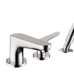 Hansgrohe Focus 4-Hole Roman Tub Set Trim with 1.8 GPM Handshower in Chrome