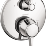 Hansgrohe Ecostat Classic Pressure Balance Trim with Diverter, Round in Chrome