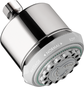 Hansgrohe Clubmaster Showerhead 3-Jet, 2.5 GPM in Matte Black
