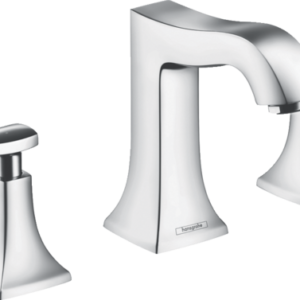 Hansgrohe Metris C Single-Hole Faucet 100 with Pop-Up Drain, 1.2 GPM in Brushed Nickel