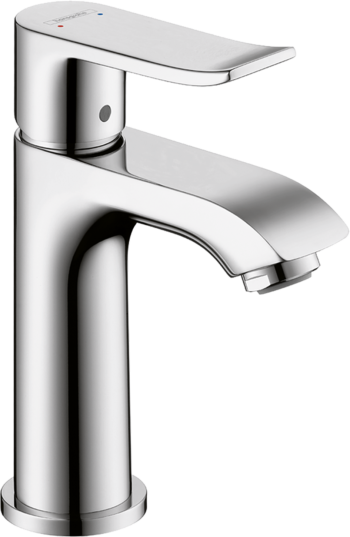 Hansgrohe Metris Single-Hole Faucet 100 with Pop-Up Drain, 1.2 GPM in Chrome
