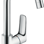 Hansgrohe Logis Single-Hole Faucet 210 with Swivel Spout and Pop-Up Drain, 1.2 GPM in Chrome