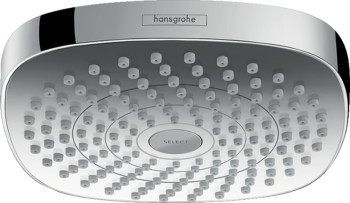 Hansgrohe Croma Select E Showerhead 180 2-Jet, 1.8 GPM in Chrome