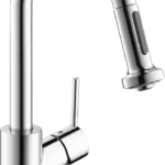 Hansgrohe Talis S² Prep Kitchen Faucet, 2-Spray Pull-Down, 1.75 GPM in Chrome