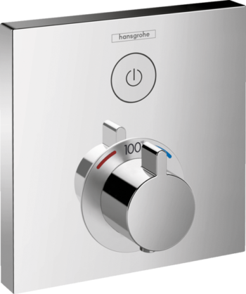 Hansgrohe Ecostat S Thermostatic Trim with Volume Control and Diverter in Brushed Nickel