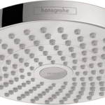 Hansgrohe Croma Select S Showerhead 180 2-Jet, 1.8 GPM in White / Chrome