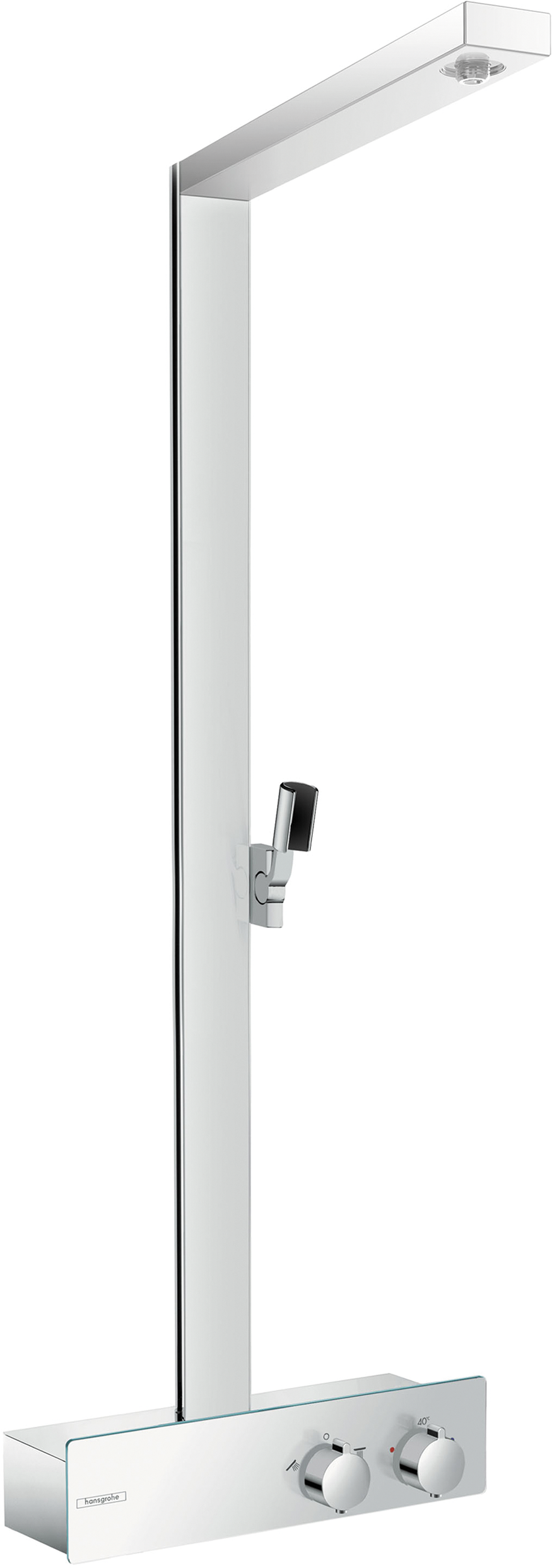 Hansgrohe Raindance E Showerpipe without Shower Components in Chrome