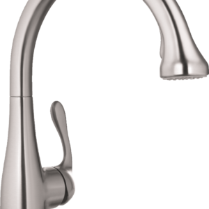 Hansgrohe Allegro E Gourmet HighArc Kitchen Faucet, 2-Spray Pull-Down, 1.75 GPM in Steel Optic