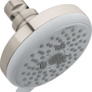 Hansgrohe Croma 100 Showerhead E 3-Jet, 1.8 GPM in Brushed Nickel