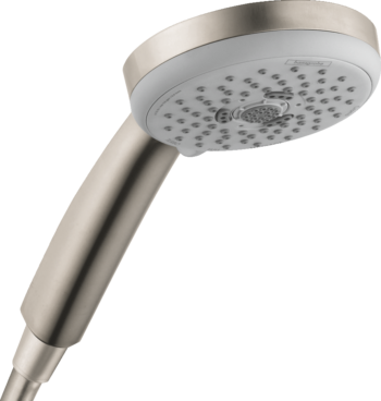 Hansgrohe Croma 100 Handshower E 3-Jet, 1.8 GPM in Brushed Nickel