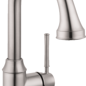 Hansgrohe Talis C HighArc Kitchen Faucet, 2-Spray Pull-Down, 1.75 GPM in Steel Optic