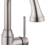 Hansgrohe Talis C Prep Kitchen Faucet, 2-Spray Pull-Down, 1.75 GPM in Steel Optic