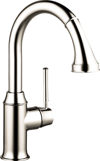 Hansgrohe Talis C Prep Kitchen Faucet, 2-Spray Pull-Down, 1.75 GPM in Polished Nickel