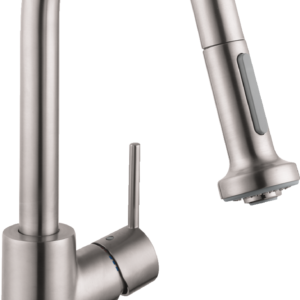 Hansgrohe Talis S² Prep Kitchen Faucet, 2-Spray Pull-Down, 1.75 GPM in Steel Optic