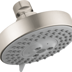 Hansgrohe Raindance S Showerhead 100 3-Jet, 2.0 GPM in Brushed Nickel