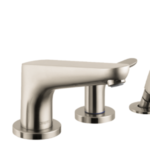 Hansgrohe Focus 4-Hole Roman Tub Set Trim with 1.8 GPM Handshower in Brushed Nickel
