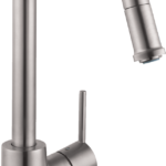 Hansgrohe Talis S² HighArc Kitchen Faucet, 1-Spray Pull-Down, 1.75 GPM in Steel Optic