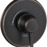Hansgrohe Ecostat Classic Pressure Balance Trim, Round in Rubbed Bronze