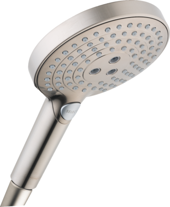 Hansgrohe Raindance Select S Handshower 120 3-Jet, 2.5 GPM in Brushed Nickel