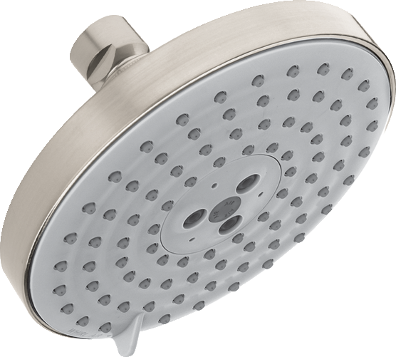 Hansgrohe Raindance S Showerhead 150 3-Jet, 1.75 GPM in Brushed Nickel