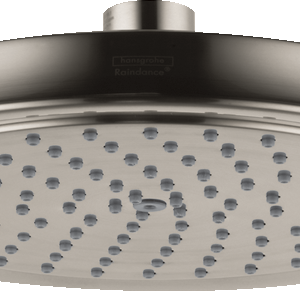 Hansgrohe Raindance Classic Showerhead 180 1-Jet Rain, 1.75 GPM in Brushed Nickel