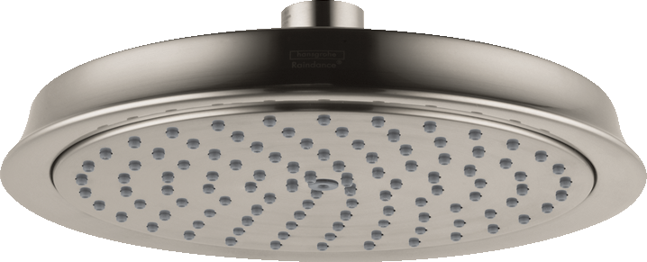 Hansgrohe Raindance Classic Showerhead 180 1-Jet Rain, 1.75 GPM in Brushed Nickel