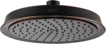 Hansgrohe Raindance Classic Showerhead 180 1-Jet, 2.5 GPM in Rubbed Bronze