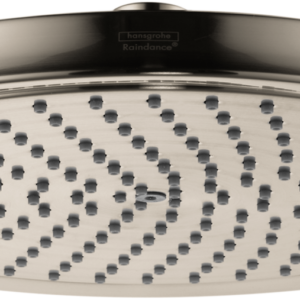 Hansgrohe Raindance Classic Showerhead 240 1-Jet PowderRain, 1.75 GPM in Brushed Nickel