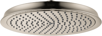 Hansgrohe Raindance Classic Showerhead 240 1-Jet PowderRain, 1.75 GPM in Brushed Nickel