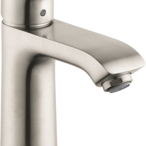 Hansgrohe Metris Single-Hole Faucet 110 with Pop-Up Drain, 0.5 GPM in Brushed Nickel