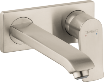 Hansgrohe Metris Wall-Mounted Single-Handle Faucet Trim, 1.2 GPM in Brushed Nickel