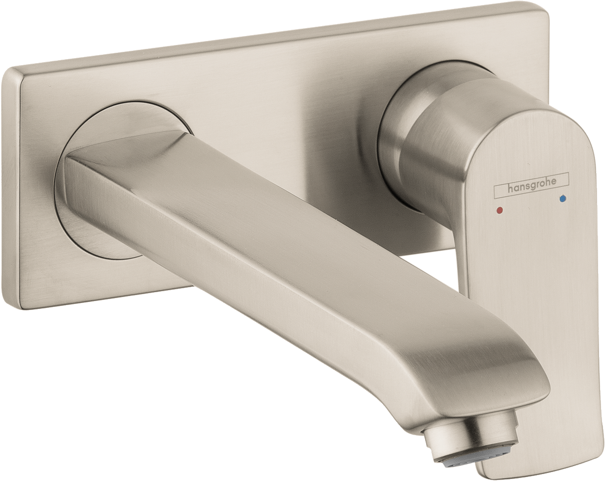 Hansgrohe Metris Wall-Mounted Single-Handle Faucet Trim, 1.2 GPM in Brushed Nickel