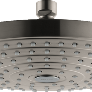 Hansgrohe Raindance Select S Showerhead 240 2-Jet, 1.8 GPM in Brushed Nickel