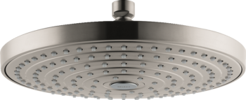Hansgrohe Raindance Select S Showerhead 240 2-Jet, 1.8 GPM in Brushed Nickel