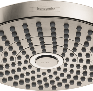 Hansgrohe Croma Select S Showerhead 180 2-Jet, 1.8 GPM in Brushed Nickel