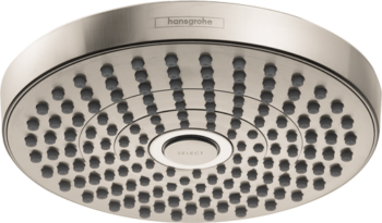 Hansgrohe Croma Select S Showerhead 180 2-Jet, 1.8 GPM in Brushed Nickel