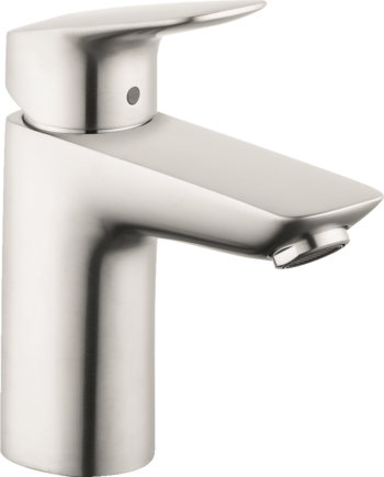 Hansgrohe Logis Single-Hole Faucet 100 with Pop-Up Drain, 1.2 GPM in Brushed Nickel